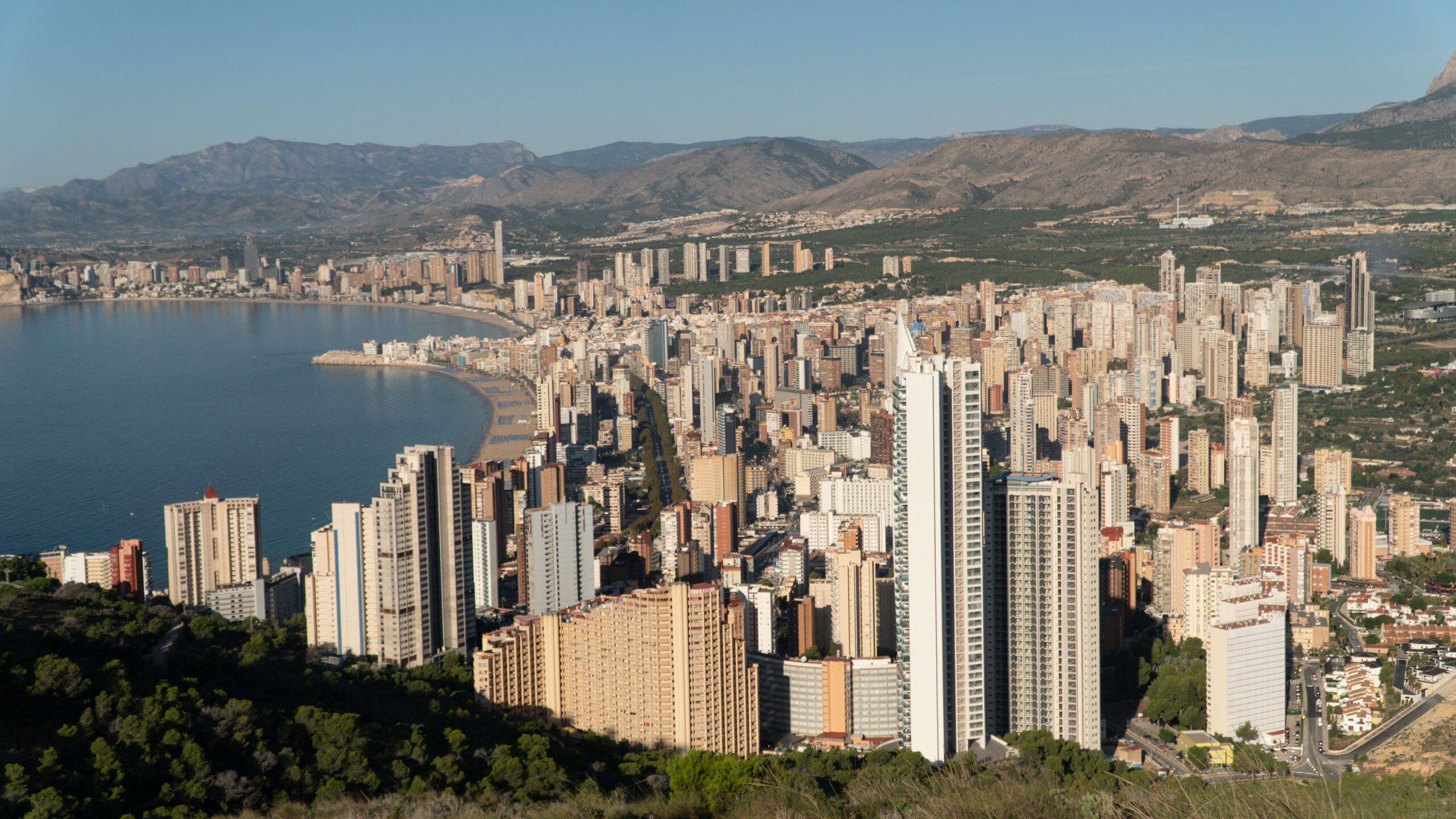vista desde la montaña de Benidorm